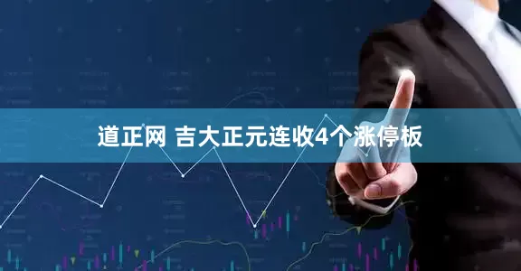 道正网 吉大正元连收4个涨停板